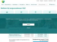 Screenshot van vgz.nl