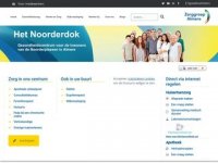 Screenshot van gezondheidscentrumnoorderdok.nl