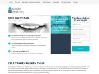 Screenshot van tandenbleekhuis.nl