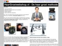 Screenshot van haargroeiwebshop.nl/mannen.html