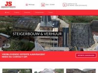 Screenshot van jssteigerbouw.nl